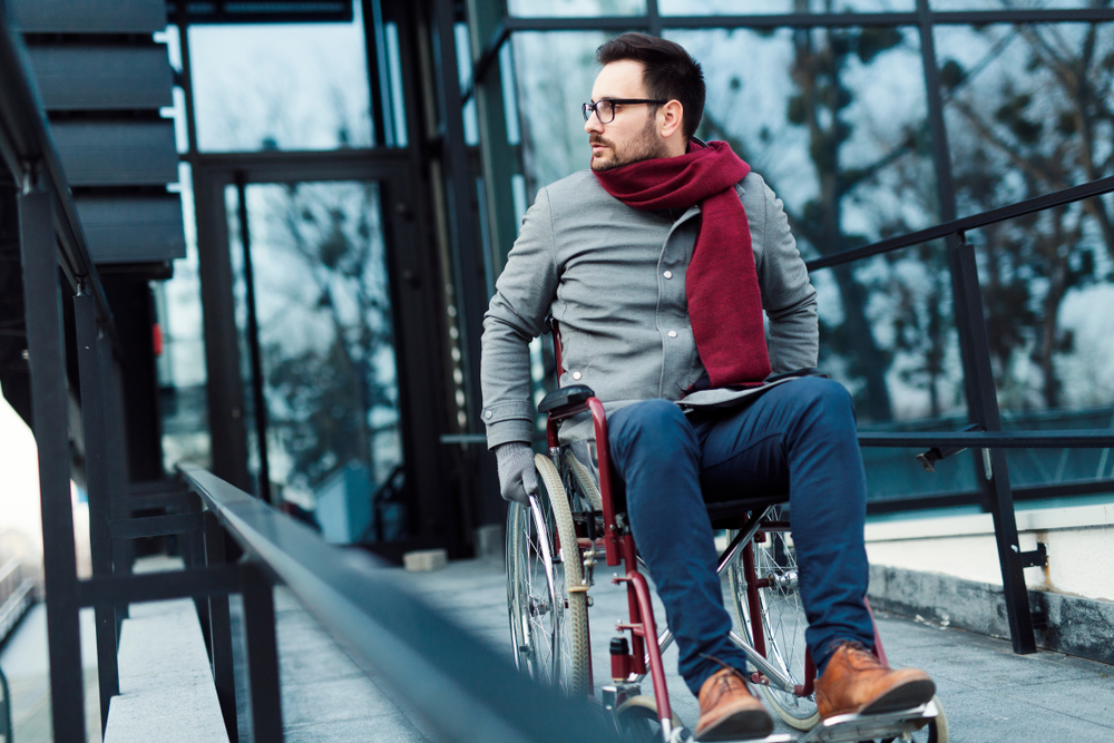 Young,Man,In,The,Wheelchair,Spending,Time,Outdoors